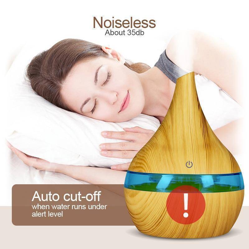 USB Wooden Aroma Diffuser
